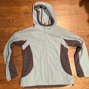 Fleece hooded jacket